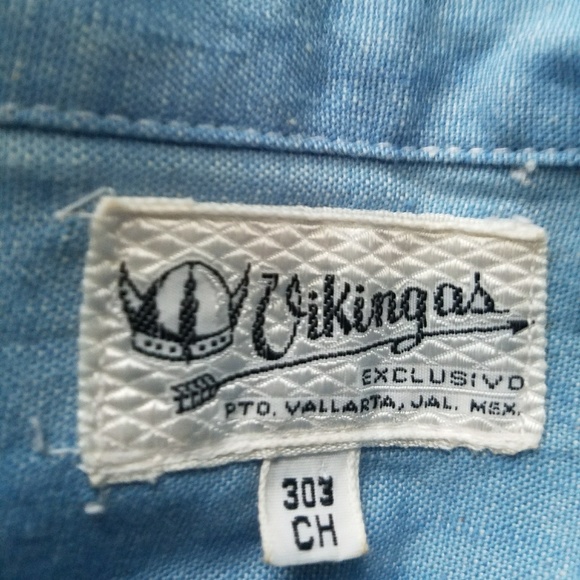 70's Western Vintage Boho Embroidered Mexican Top - Picture 7 of 8